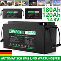 12V 180Ah Lithium Batterie LiFePO4 Akku BMS für Wohnmobil Solarbatterie Boot RV