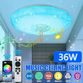 Bluetooth Deckenleuchte RGB LED Deckenlampe mit Lautsprecher  Sternenhimmel Lamp