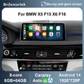 12,3" Android 14 Autoradio Für BMW X5 F15 X6 F16 NBT Carplay 64G GPS Navi 4G LTE