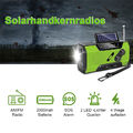 Solar Radio Kurbelradio Tragbares Notfall AM/FM mit USB Handyladefunktion,NE