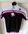 Sportful Allure Damen/Damen Radtrikot - Größe S - schwarz, weiß, pflaume, pink