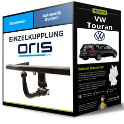 Abnehmbare Anhängerkupplung für VW Touran 11.2006-05.2010 Typ 1T1/1T2/1T3 OrisEinfach & schnell: Montage zum Festpreis: ab 449,- Euro