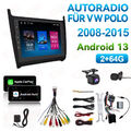 64G Autoradio Für VW Polo 2008-2015 Carplay  Android 13 GPS NAVI WiFi DSP + KAM