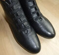 🌹Amati Stiefelette Gr. 38 Schwarz Leder Schuhe Neu 🌹