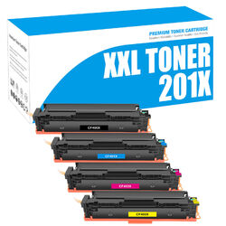 4x XXL Toner für HP 201X CF400X Color LaserJet Pro MFP M277DW M277N M274N M274DN