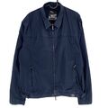 Calvin Klein Marineblau Baumwollmischung Jacke Größe Eu 52 UK/US 42