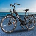 26'' Elektrofahrrad eBike mit Bafang Motor 36V 20AH Akku Pedelec 7-Gänge Schwarz