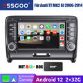 32G Android 12 Auto DAB+ Carplay Autoradio GPS NAVI 2+32G Für Audi TT 2006-2014