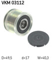 SKF Generatorfreilauf VKM 03112 für SEAT AUDI SKODA Q5 VW A4 CRAFTER PASSAT A3 7