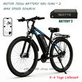 29 ZOLL E-Bike Elektrofahrrad 750W 48V 15AH*2 E-Mountainbike Herren 50km/h CE