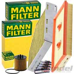 MANN FILTER INSPEKTIONSPAKET passend für 1.6 FSI AUDI A3 8P VW GOLF 5 PASSAT B6