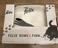 Purina Felix Keramik Katzennapf mit Gabel Limited Edition Neu im Karton