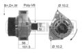 ERA Lichtmaschine Generator 90A 14V für Mercedes-Benz C-Klasse 200 E