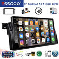 Autoradio Android 13 GPS NAVI RDS WiFi USB Für BMW 3er E46 Rover 75 MGZT 318 320