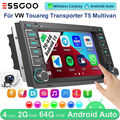 64G Android13 Für VW T5 Multivan Transporter Touareg +Kam Autoradio GPS Navi RDS