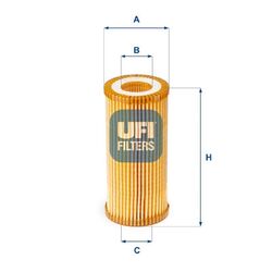 UFI 25.153.00 Ölfilter für Audi Skoda VW Porsche Seat TT + Roadster + A3