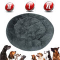 Hundekissen Katzenbett Hundekorb Schlafplatz Rund Donut Plüsch Hundebett M-L-XL