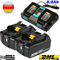 2x 18V 6000mAH Akku Für Makita BL1860 LXT BL1850B BL1830 Led Anzeige / Ladegerät