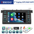 DAB+ Android 12 32G Carplay Autoradio GPS FM Für BMW 3er E46 318 320 M3 Rover 75