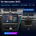 4+64G Android 13 Autoradio Für Mercedes Benz CLS E-Class W211 W219 GPS NAVI DAB 