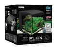 Fluval Flex Aquarium Set 34L - mit LED und int. Filter - Schwarz 35x33x33cm