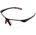 Schutzbrille Sprint klar | schwarz/orange Arbeit Fahrrad Sport