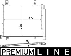 Kondensator Klimaanlage BEHR *** PREMIUM LINE *** MAHLE AC 747 000P für SEAT VW