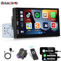 7" Autoradio 1Din Apple Carplay Android Auto Navi Touchscreen USB Bluetooth FM