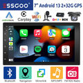 2 DIN DAB+ 32G Android 13 Carplay Autoradio GPS NAVI RDS BT WIFI Mikrofon Kamera