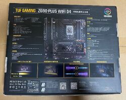 1PC Neu ASUS Tuf Gaming Z690-Plus WiFi D4 LGA1700 Desktop Motherboard