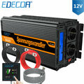 EDECOA Spannungswandler 3000 6000 watt 12V  230V Wechselrichter Softstart LCD