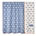 Pad Decke 75X100cm WHALE blau 11774 Baby/Kinderdecke Baumwollemis. Kuscheldecke