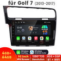 Für VW Golf VII MK7 2013-2017 Autoradio 4+64G 10" Carplay Android 13 GPS NAVI BT