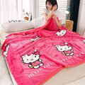 Hello Kitty Sofadecke Bettüberwurf Kuscheldecke Flauschige Wohndecke Sofa Bett