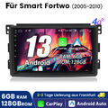 Carplay 6+128G Für Smart Fortwo 451 2005-2010 Android 13 Autoradio GPS NAVI DAB+