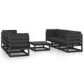 Garten Lounge Set Gartenmöbel Sofa Sitzgruppe 7-tlg. Kiefer Massivholz vidaXL