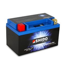 Batterie 12V 2,4AH(6AH) YTX7A-BS Lithium-Ionen Shido Kawasaki Ninja 125 ABS 19