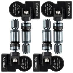 4x TPMS Reifendrucksensoren Metallventil Gunmetal für Chrysler Fiat Ford Dodge V