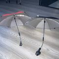 ORIGINAL 2 X Universal Bugaboo roter Sonnenschirm mit Clip für Büffel Esel