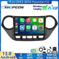 DAB+ Apple CarPlay Android 13 32GB Autoradio GPS NAVI Für 2013-2016 Hyundai I10