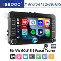 Für VW GOLF 5 6 T5 Transporter 2010-2013 Android 13 Autoradio GPS NAVI KAM 2+32G