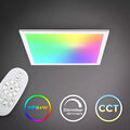 LED Panel flach dimmbar 15W 45cm Deckenlampe Backlight CCT RGB Fernbedinung Büro