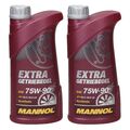 2 x 1 Liter Mannol Getriebeöl Extra Getriebeoel SAE 75W-90 API GL 4/GL 5 LS