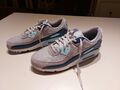 Nike Air Max 90 Grau Blau Weiß Größe 44,5 Schuhe NEU 