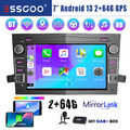 Autoradio Android 13 2+64G Carplay GPS RDS Für Opel Corsa C D Astra J Antara DAB