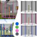 6/8 Stangen Trampolin Netz Sicherheitsnetz 244/ 305/ 366/ 397/ 427cm Ersatzteile