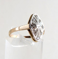 ART DECO Ring mit Diamanten / um 1900! / 750er Gold 18 Karat / Gr. 53