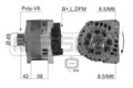 MESSMER Lichtmaschine Generator 125A 14V für Opel Movano Pritsche/Fahrgestell