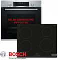 Bosch Herdset Induktion Pyrolyse Backofen Autark + Induktion Kochfeld Neu