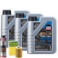 Motoröl 5W30 LIQUI MOLY Top Tec 4600 3L +MANN Ölfilter +Ölschlammspülung